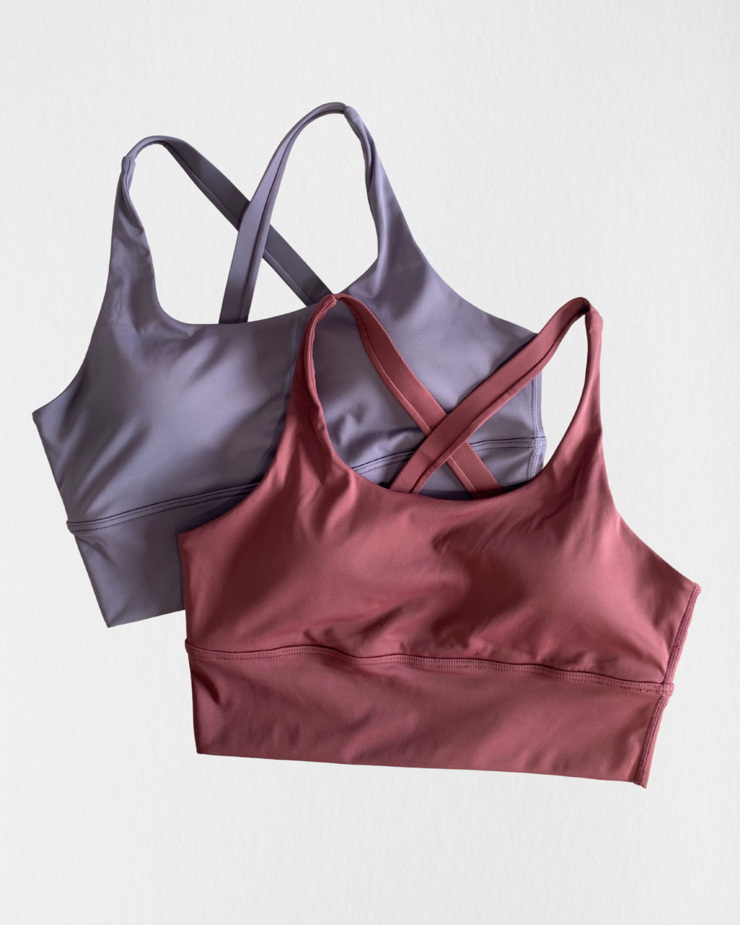 Cross-back Longline Bra in Luna