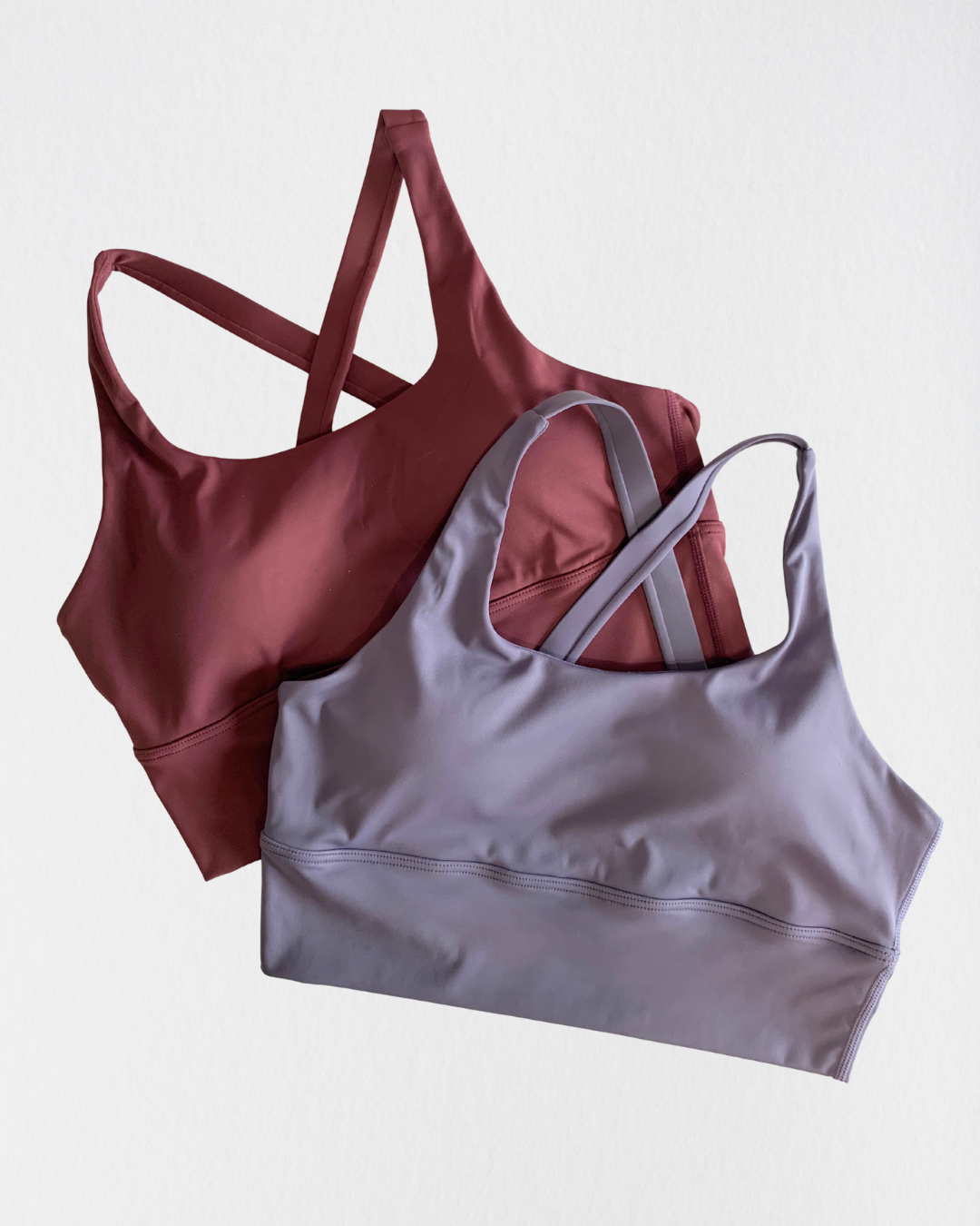 Cross-back Longline Bra in Luna