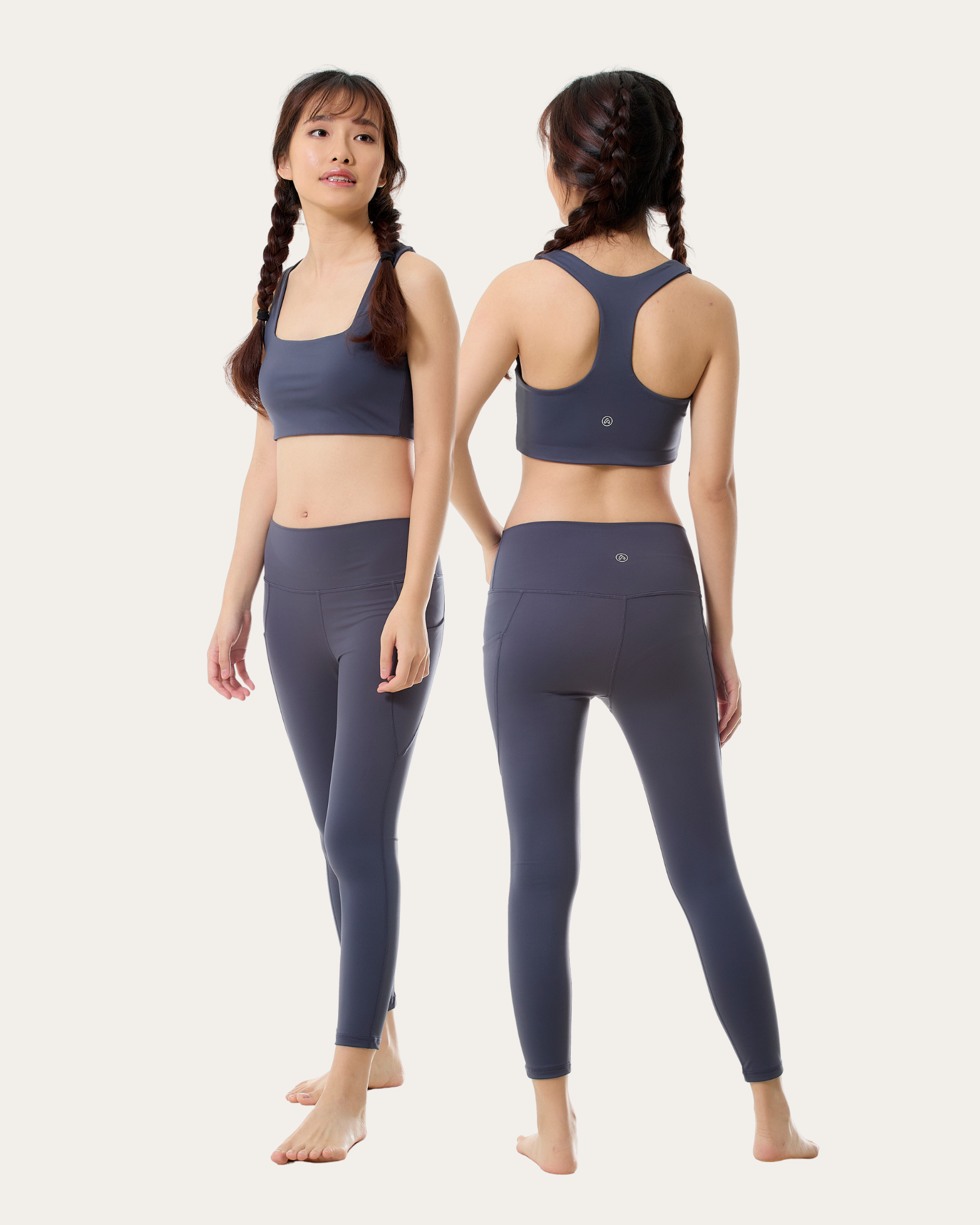 Sports Bra + Pocket Leggings Set (Astral)