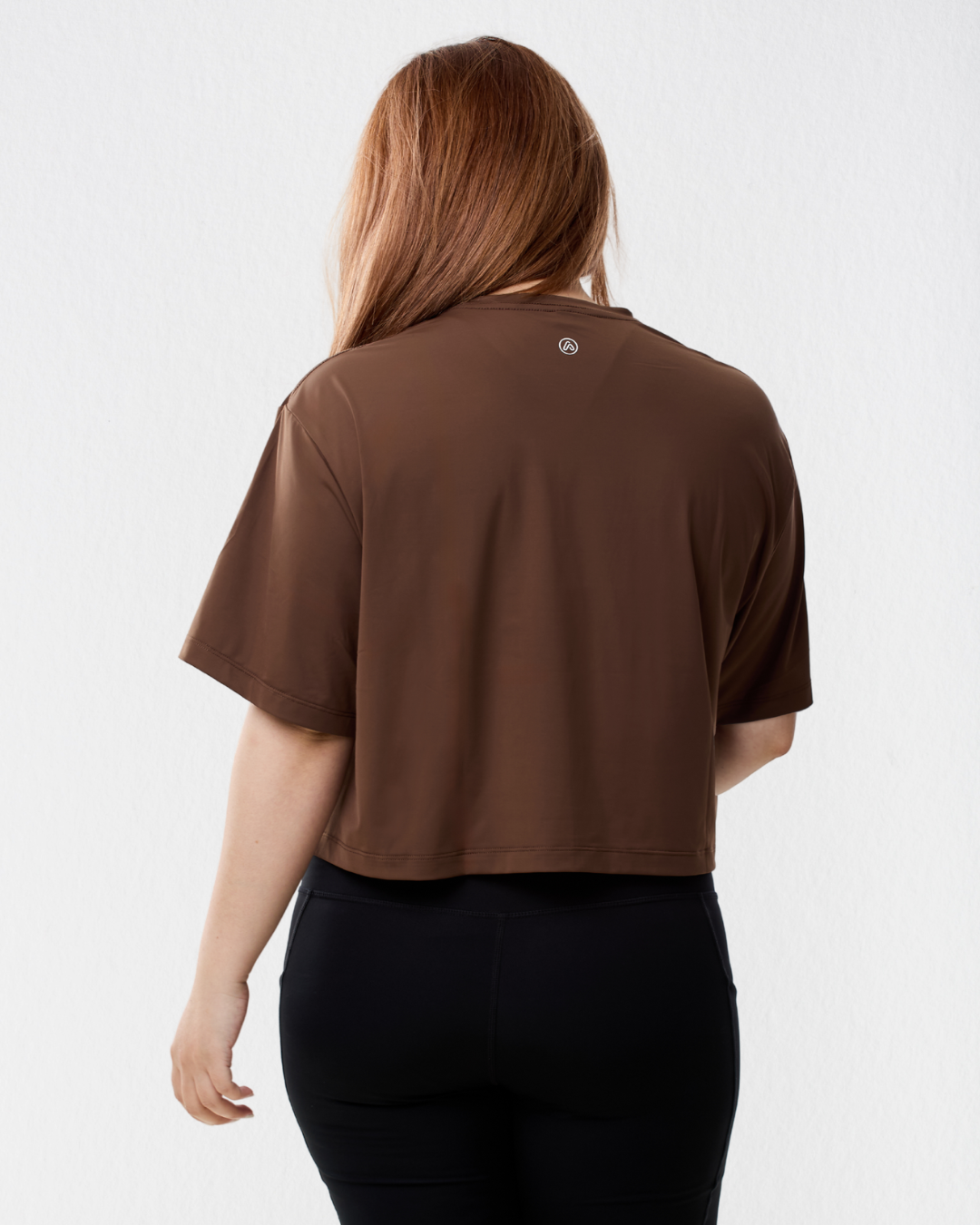 Essential Crop Tee in Mocha