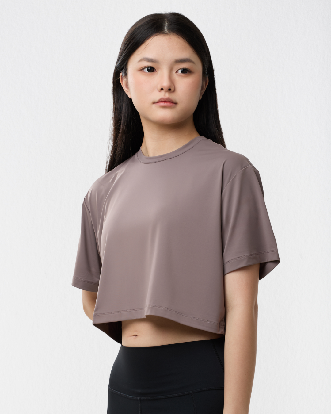 Essential Crop Tee in Nimbus